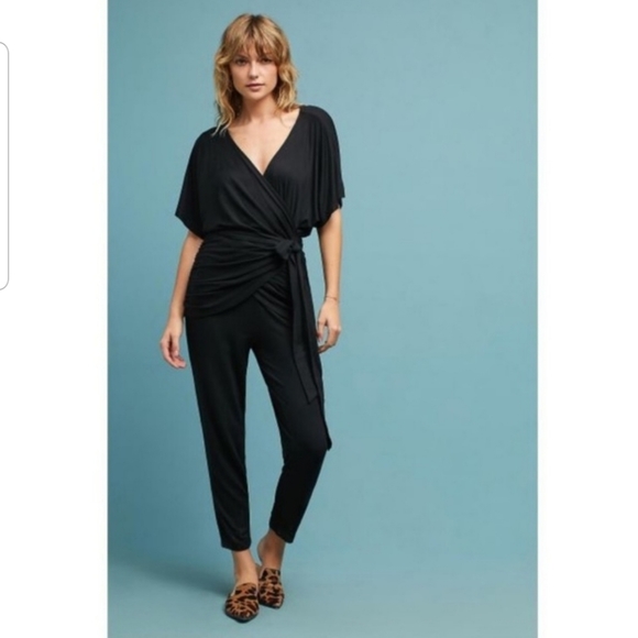 Anthropologie Pants - Saturday Sunday Wrap Tie Waist Jumpsuit